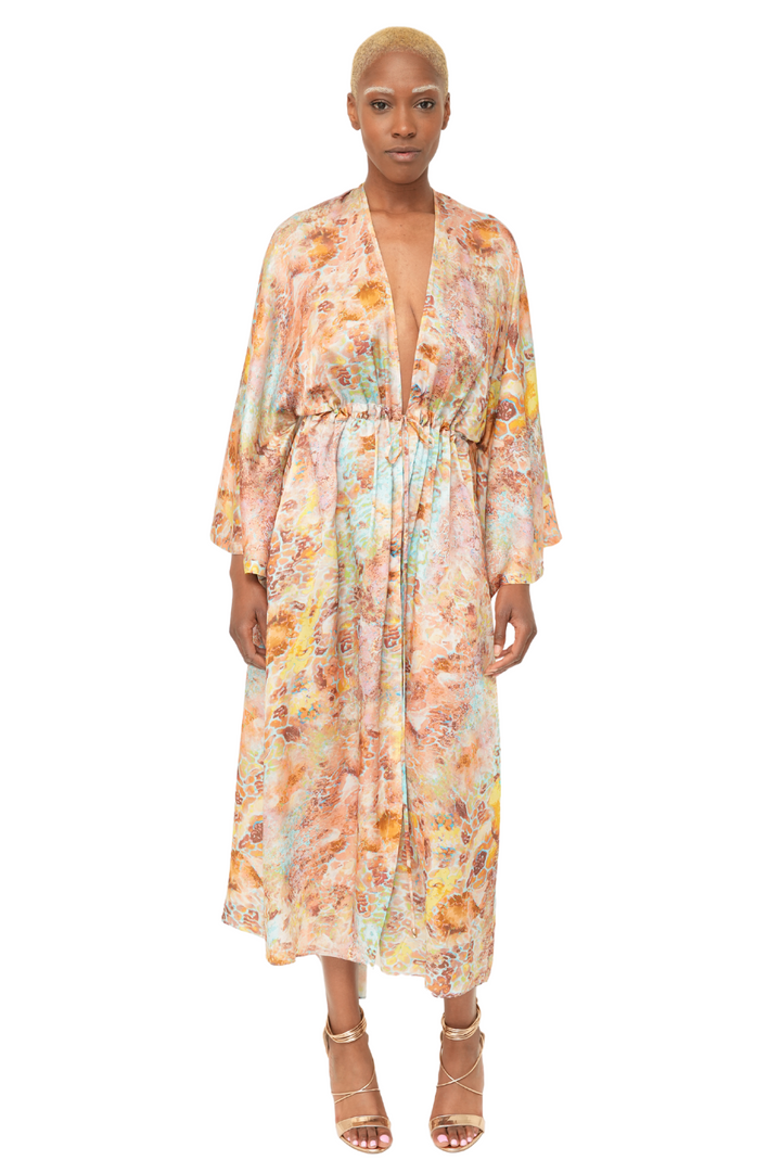 Forio Print Robe Dress