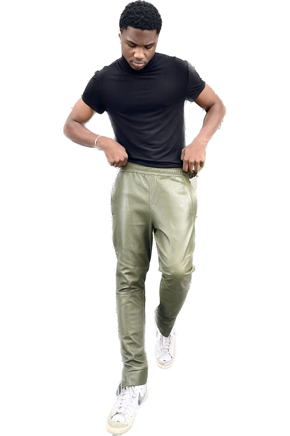 Leather Jogger