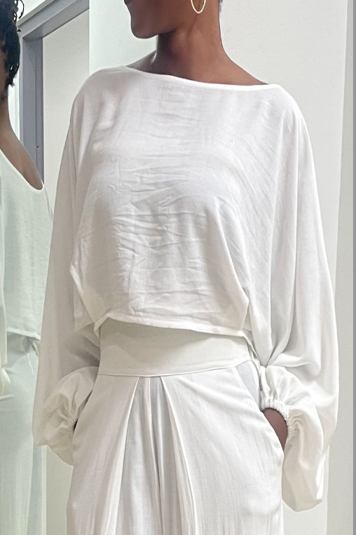 Fab Sleeve Blouse - Linen/Viscose
