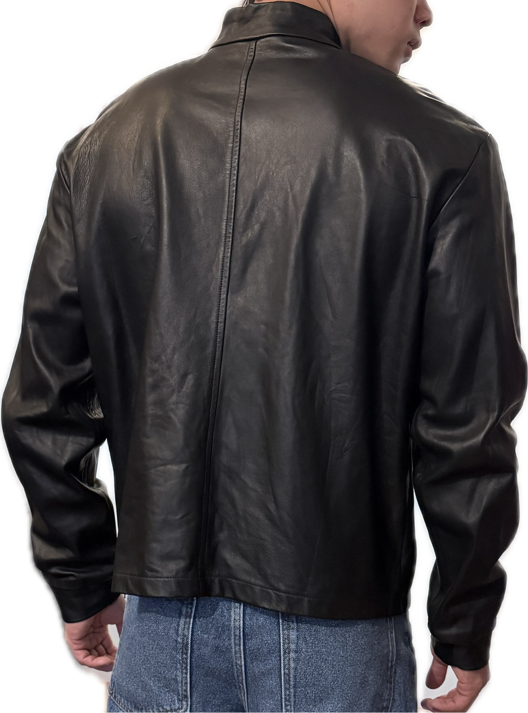 Leather Turtleneck