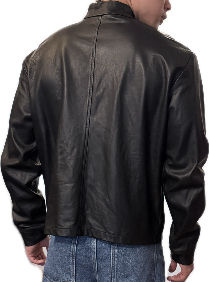 Leather Turtleneck
