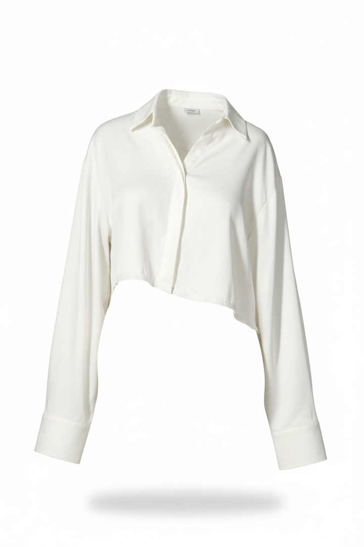 Ghost mannequin image of Weekend Cropped Shirt