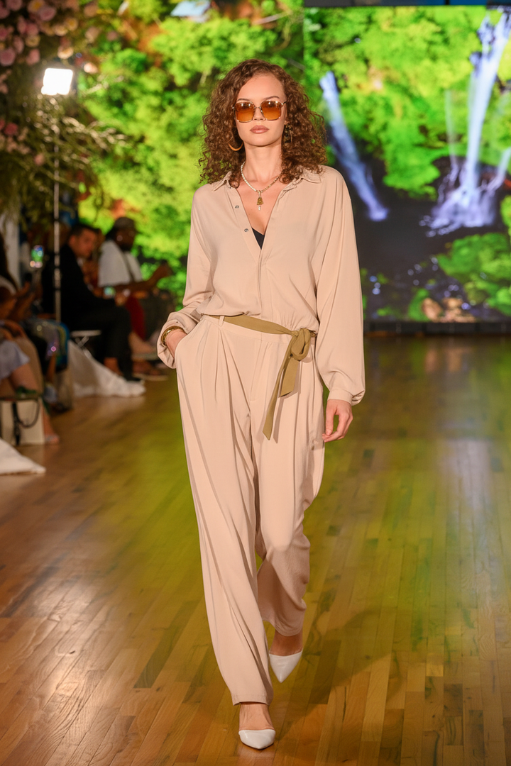 Runway Model — Cropped & Blurred Background
