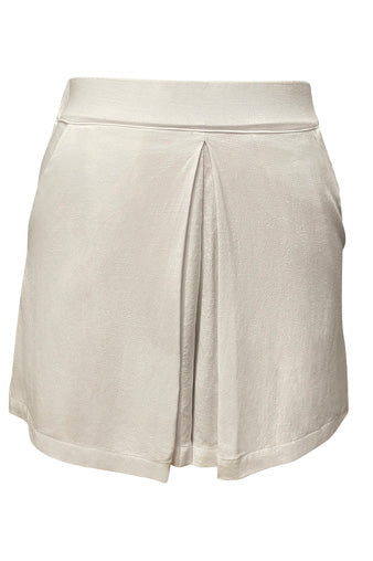 Viscose Linen Pleated Skort