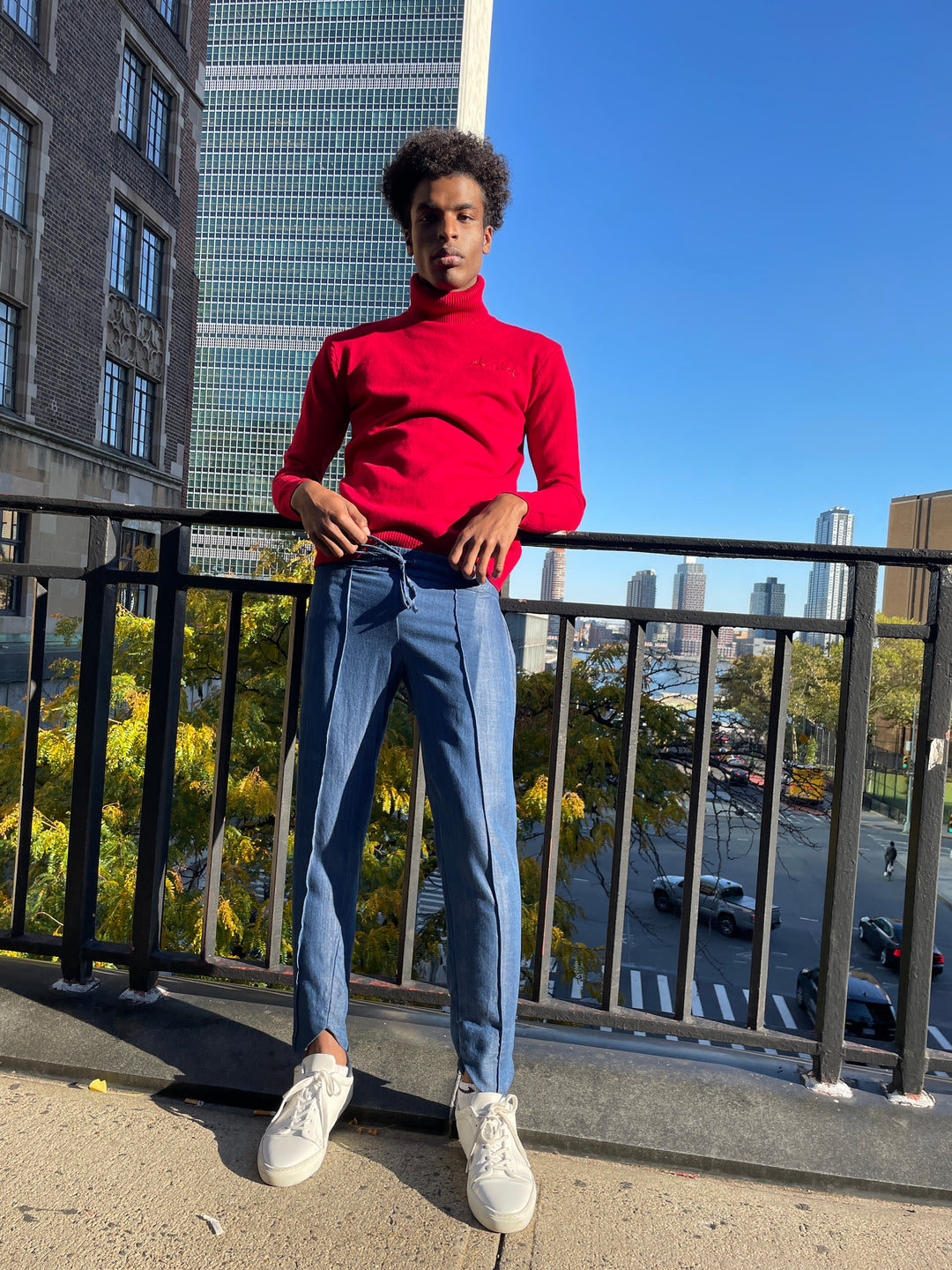 Pin Tuck Track pant