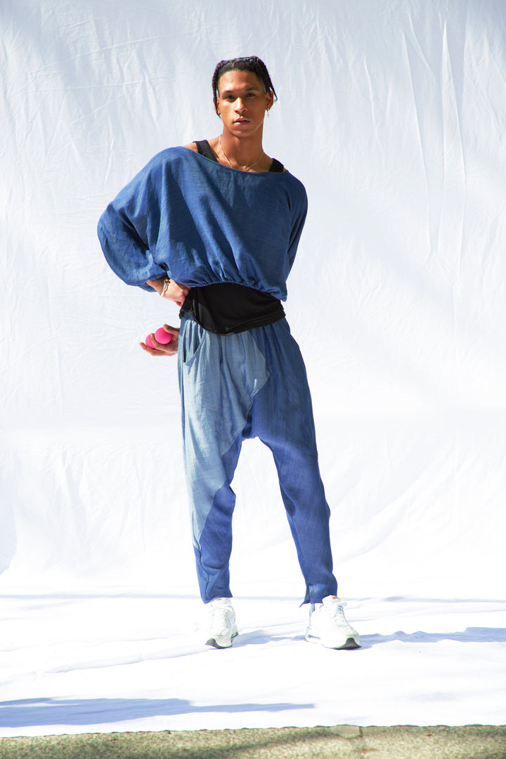 Tencel Denim Cropped Sleeves
