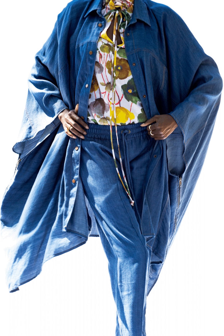 Tencel Denim Poncho